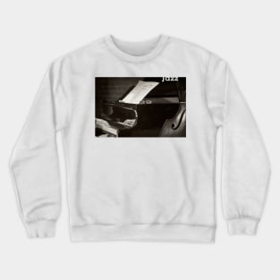 Grand Piano and Music Notes Crewneck Sweatshirt